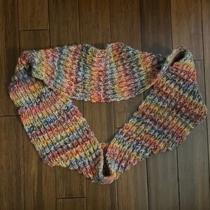 Multicolor Knit Infinity Scarf